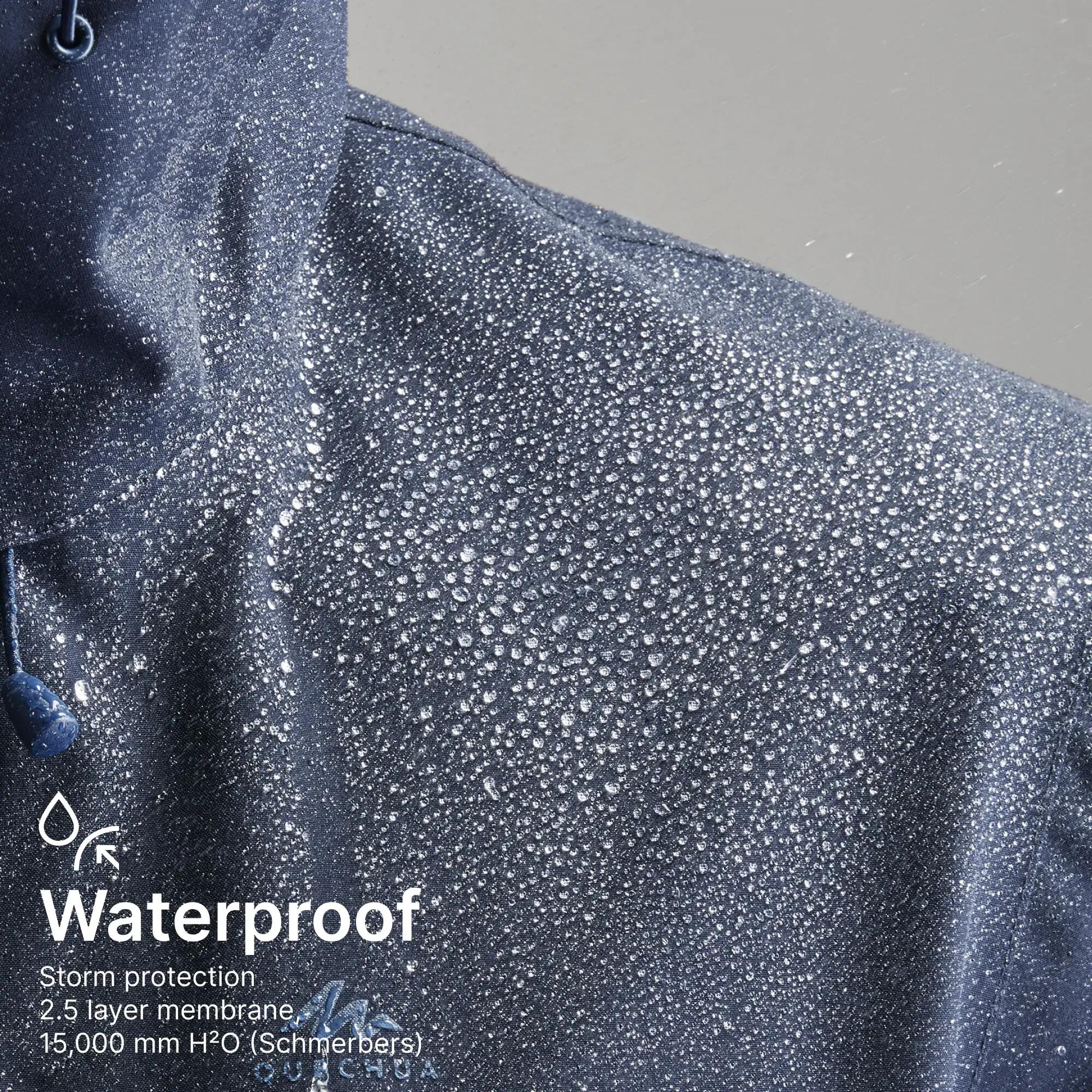 Raincoat Men Hiking Lightweight Waterproof Jacket - Blue -  5