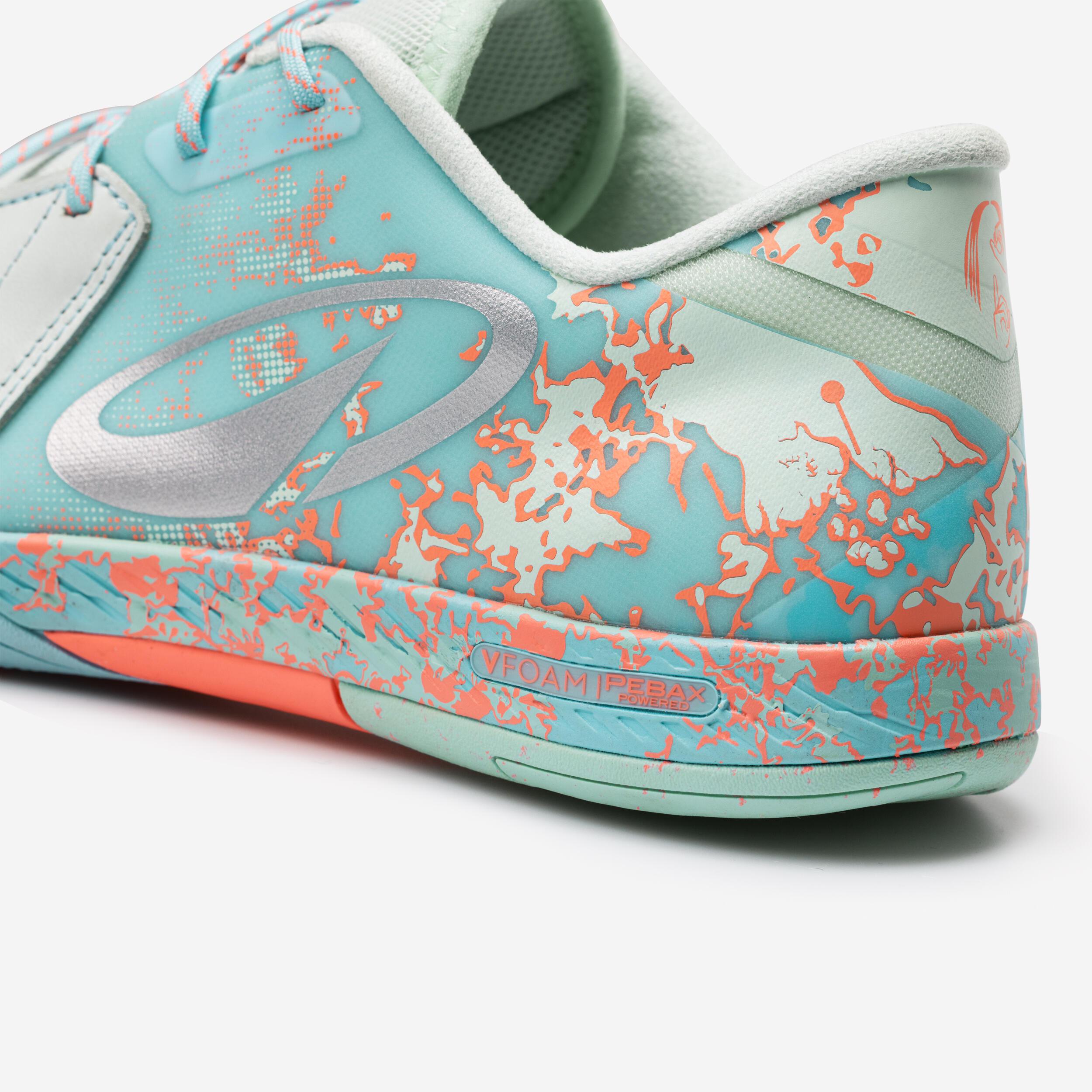 Futsal Shoes Ginka Pro - White/Yellow