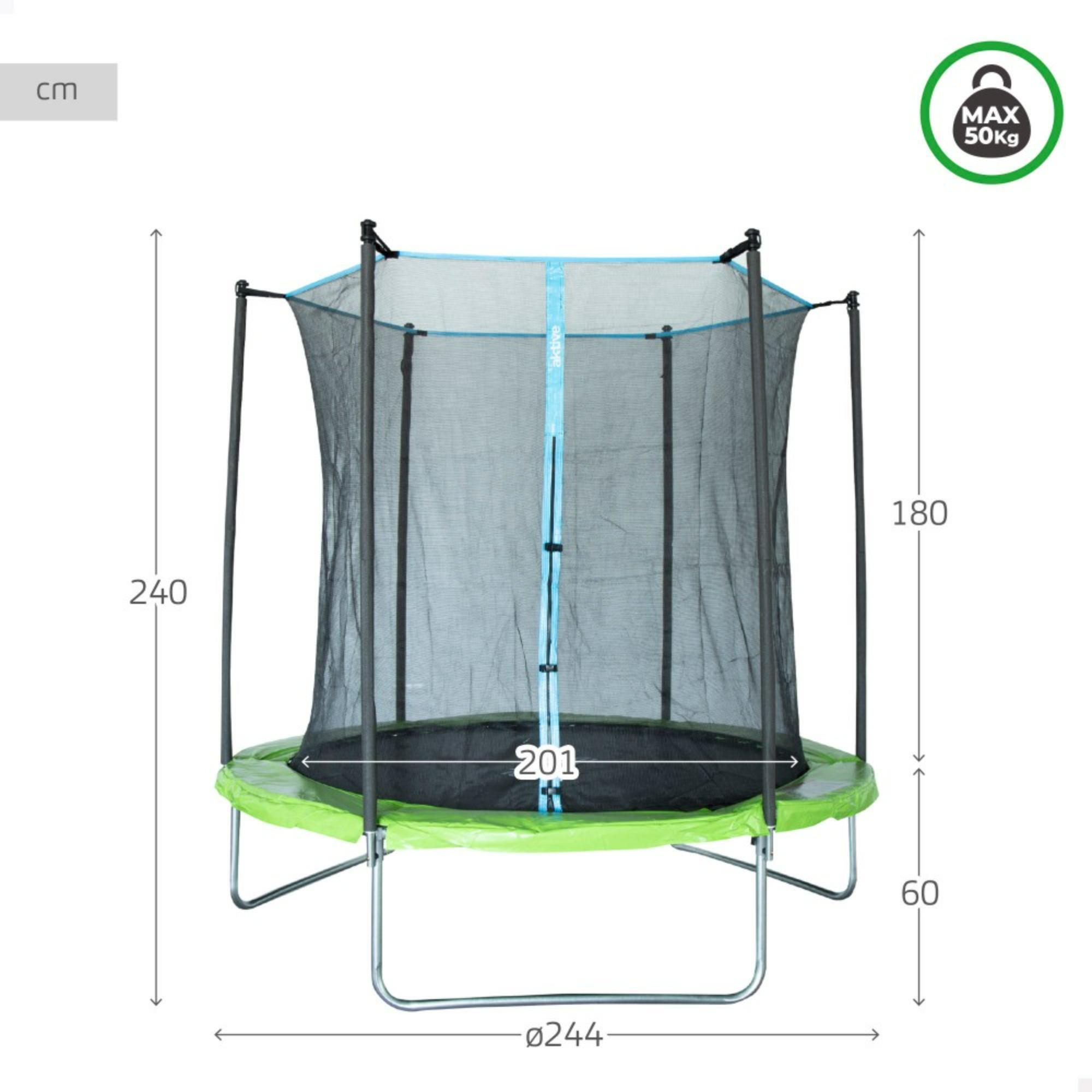 Cama elástica 244 hasta 50kg con Red de Seguridad - CD 2/4