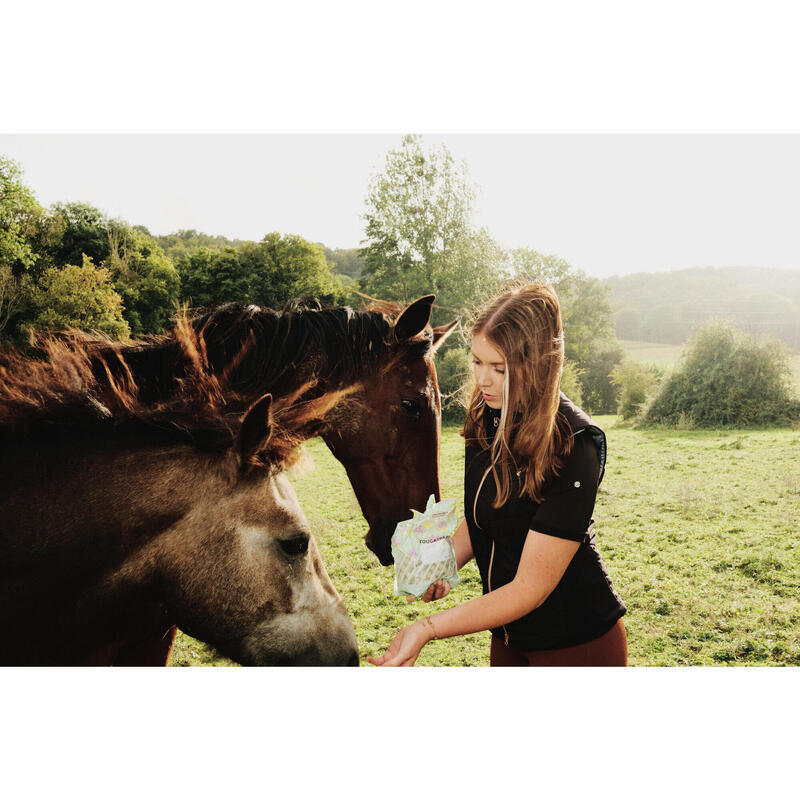 Doudoune équitation sans manches zip rose gold Femme - 500 noire
