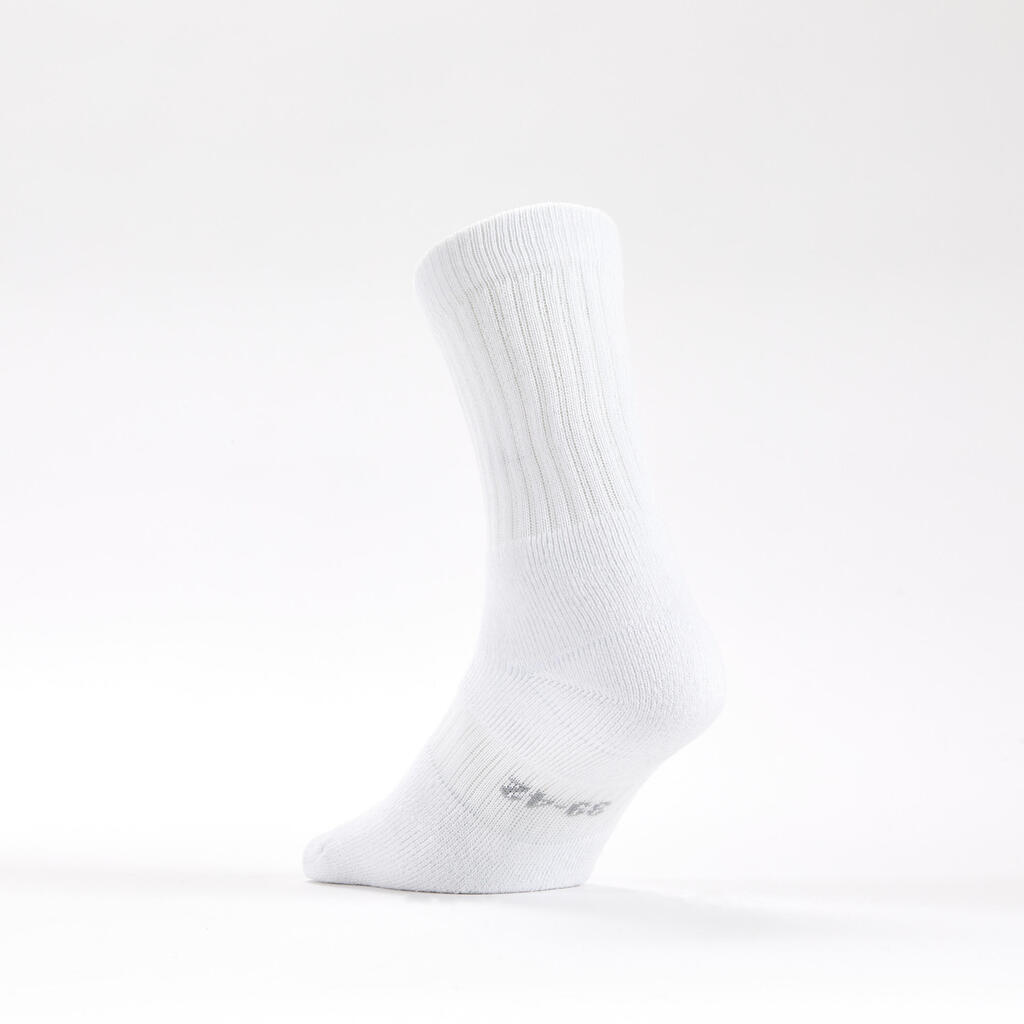 CHAUSSETTES DE TENNIS HAUTES DECATHLON RS 500 GRIS LOT DE 3