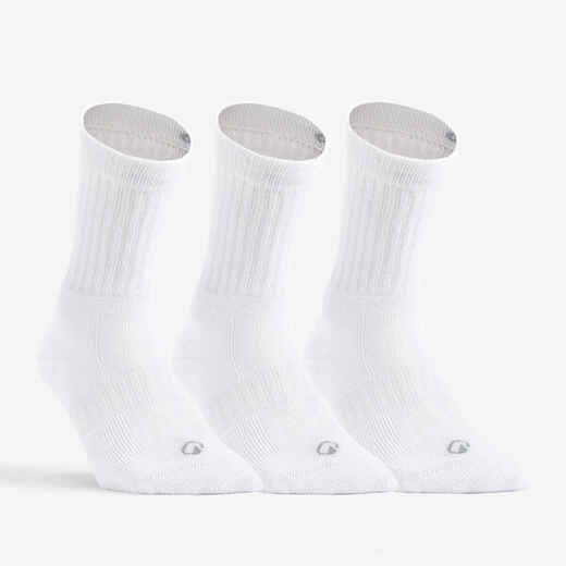 
      CHAUSSETTES DE TENNIS HAUTES ARTENGO RS 500 BLANC LOT DE 3
  