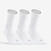 CHAUSSETTES DE TENNIS HAUTES RS 500 BLANC LOT DE 3