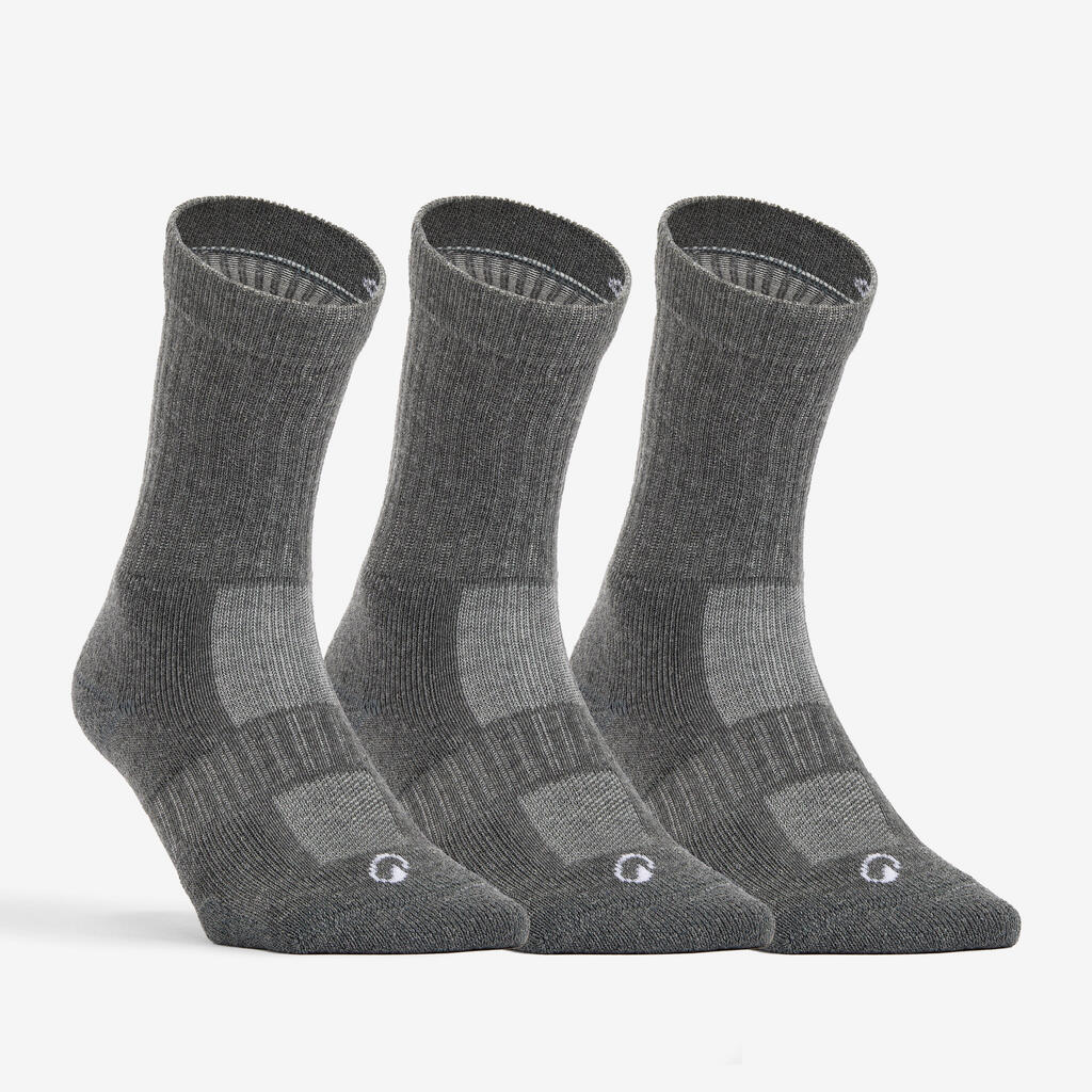 Plave/bele/zelene duboke čarape za tenis RS 500 (3 para)