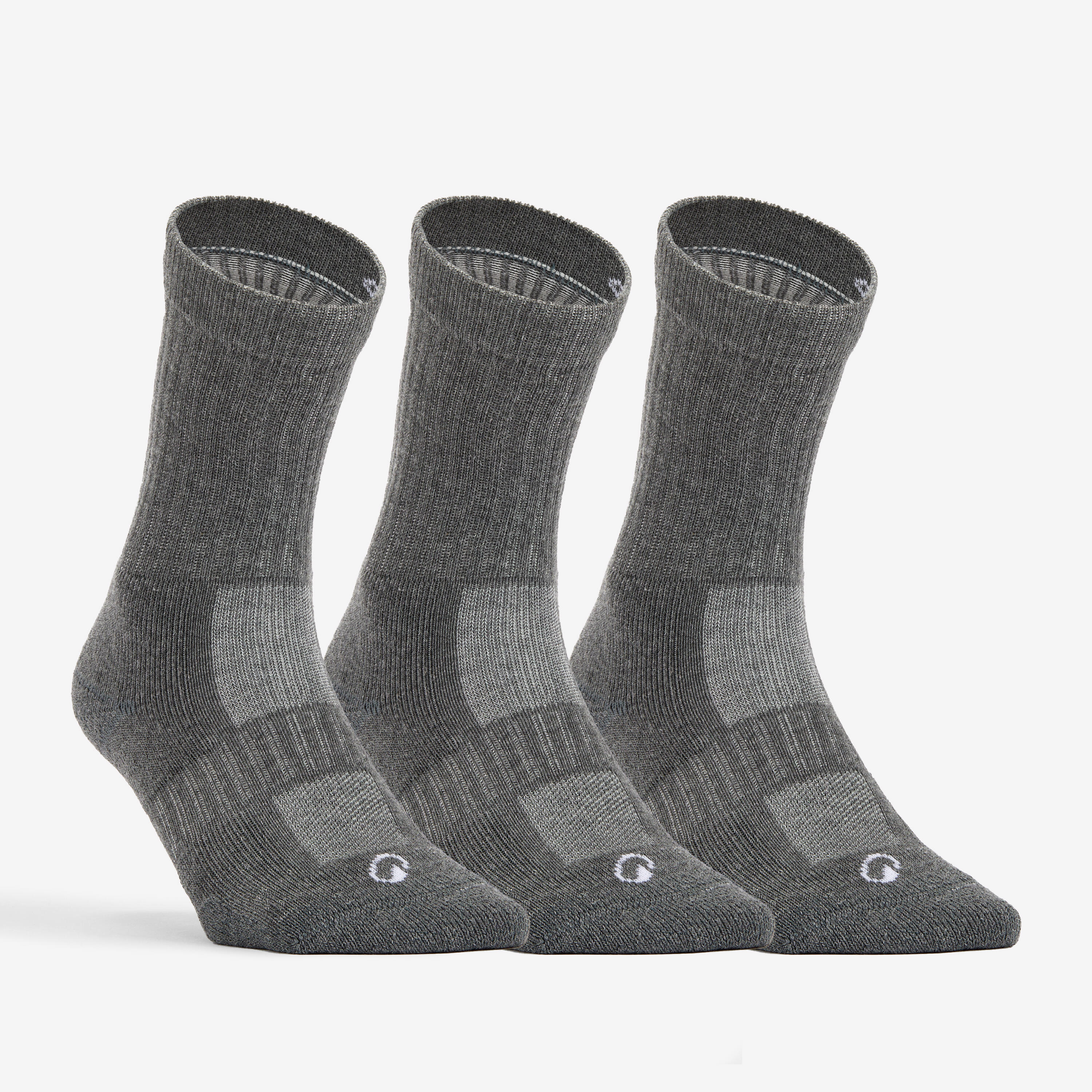 High Tennis Socks x3 - RS 500 Grey - DECATHLON