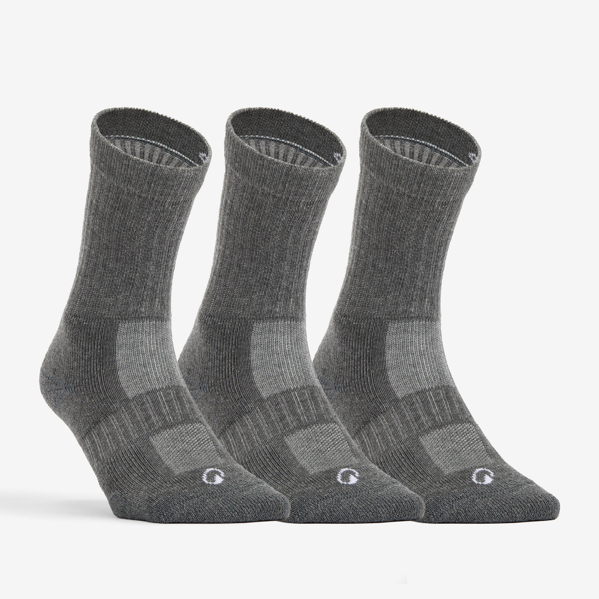 Chaussettes de tennis hautes rs 500 gris lot de 3 - - - ARTENGO-Decathlon PRO - Clubs - Entreprises - Collectivités - Associations