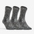 CHAUSSETTES DE TENNIS HAUTES DECATHLON RS 500 GRIS LOT DE 3