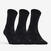 CHAUSSETTES DE TENNIS HAUTES RS 500 NOIR LOT DE 3