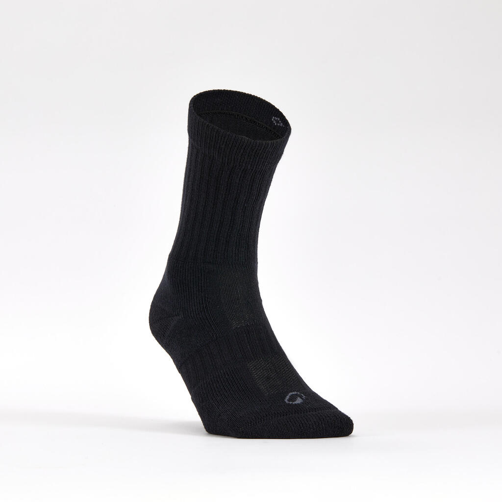 CHAUSSETTES DE TENNIS HAUTES DECATHLON RS 500 BLANC LOT DE 3