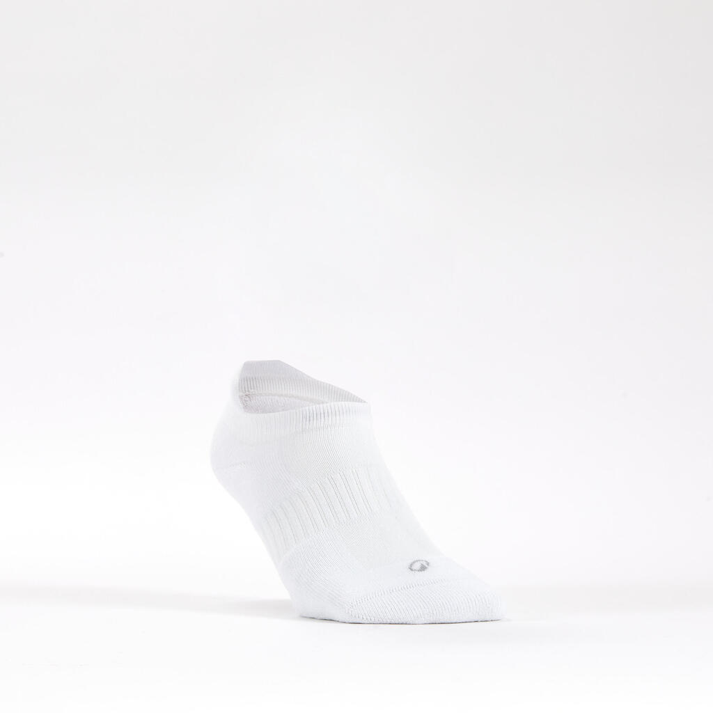 CHAUSSETTES DE SPORT BASSES DECATHLON RS 500 BLANC LOT DE 3