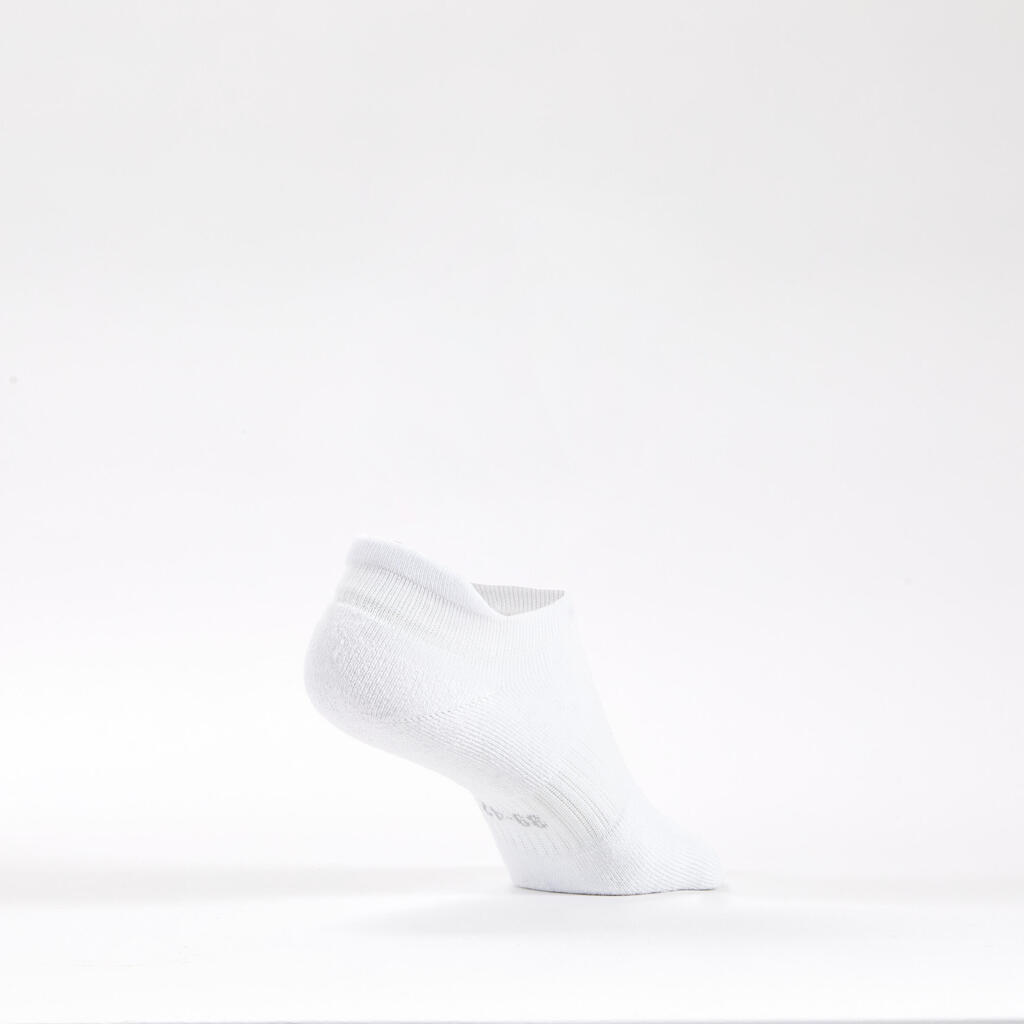 CHAUSSETTES DE SPORT BASSES DECATHLON RS 500 BLANC LOT DE 3