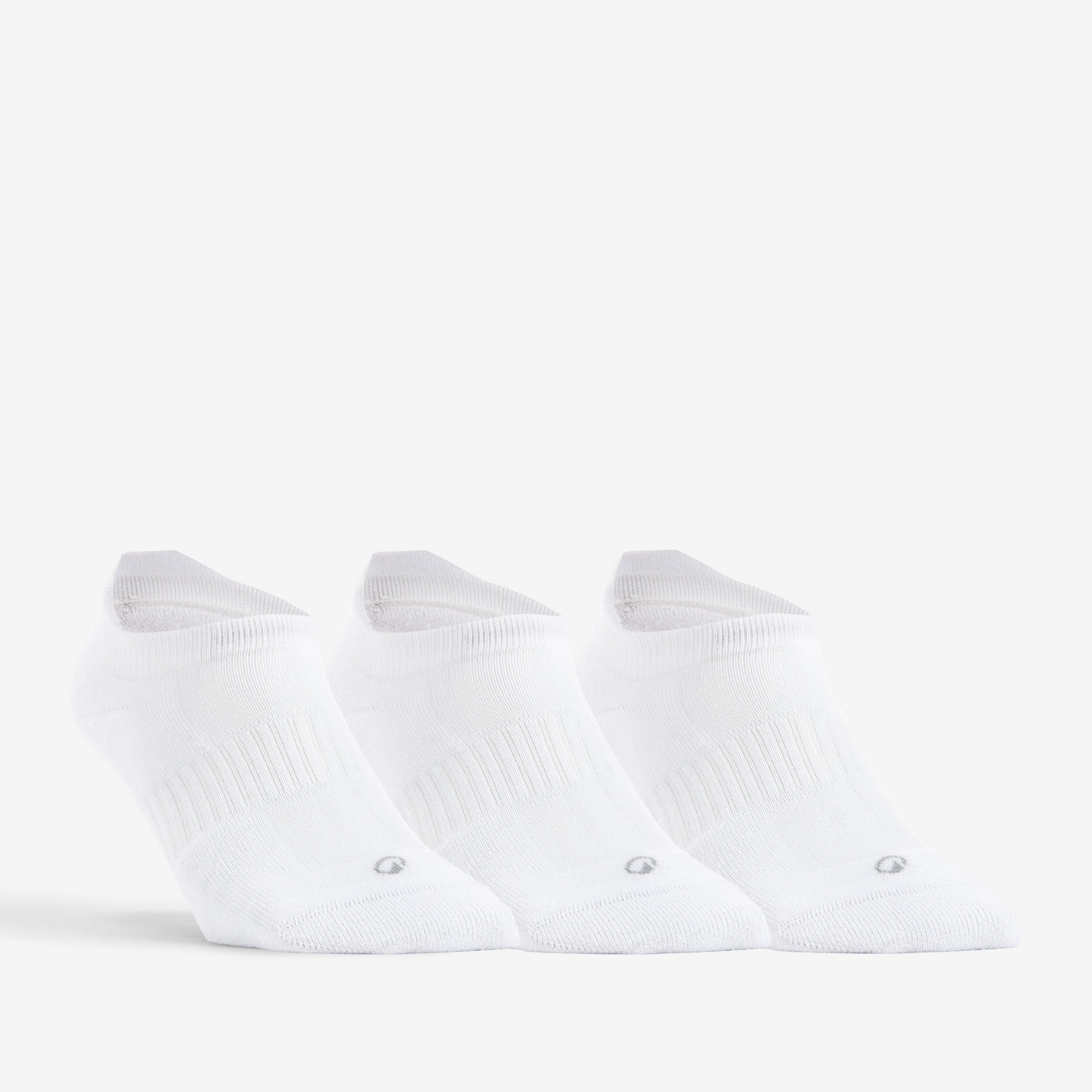 Low Tennis Socks RS 500 Tri-Pack - White