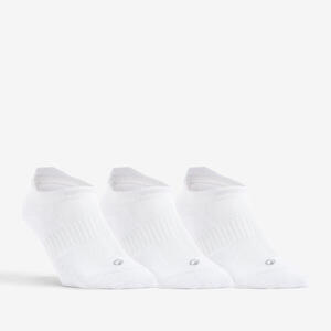 Calcetines cortos de tenis Pack de 3 Artengo RS 500 blanco