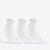 CHAUSSETTES DE SPORT MI-HAUTES RS 500 BLANC LOT DE 3