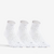 CHAUSSETTES DE SPORT MI-HAUTES DECATHLON RS 500 BLANC LOT DE 3