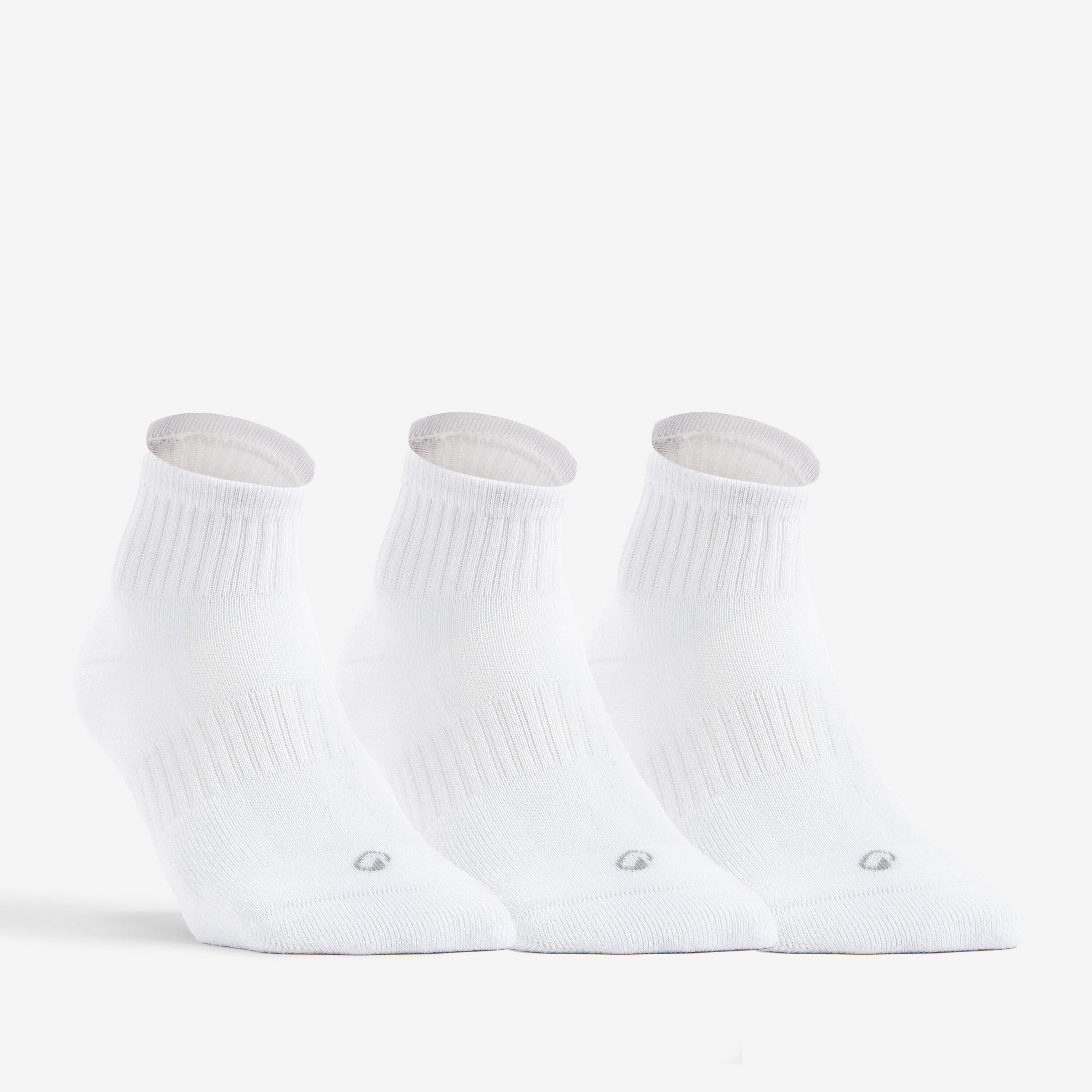 Mid Tennis Socks RS 500 Tri-Pack - White