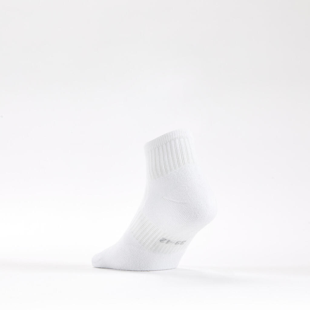 CHAUSSETTES DE SPORT MI-HAUTES DECATHLON RS 500 NOIR LOT DE 3