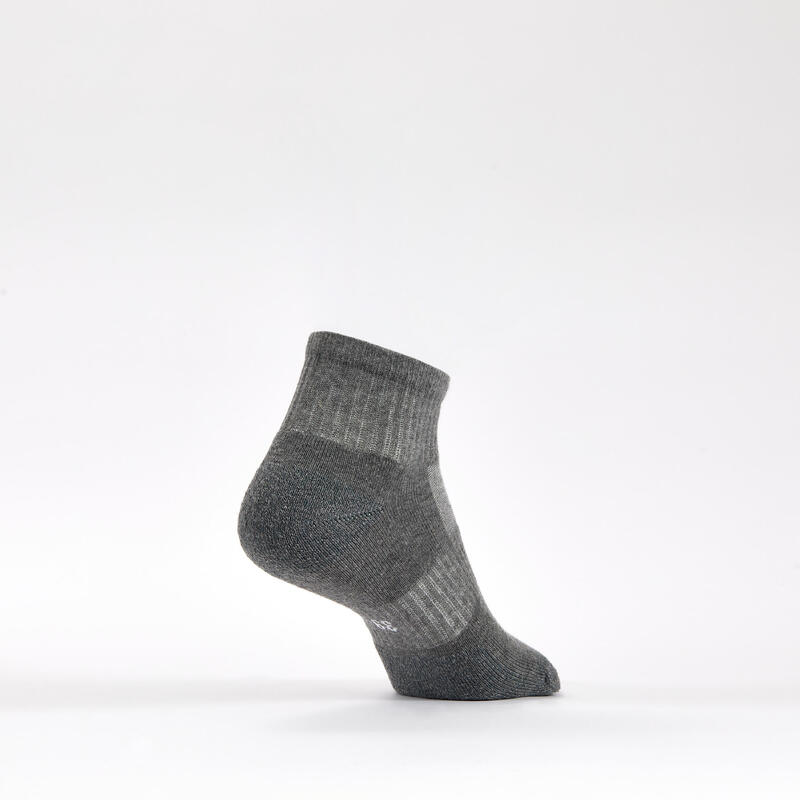 Tennissocken RS 500 Mid 3er-Pack grau