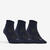 CHAUSSETTES DE TENNIS MI-HAUTES RS 500 MARINE LOT DE 3