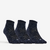 CHAUSSETTES DE TENNIS MI-HAUTES DECATHLON RS 500 MARINE LOT DE 3