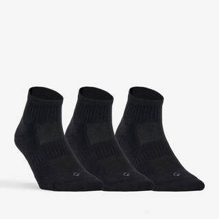 Mid-High Sports Socks Tri-Pack RS 500 - Black
