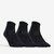 CHAUSSETTES DE SPORT MI-HAUTES DECATHLON RS 500 NOIR LOT DE 3
