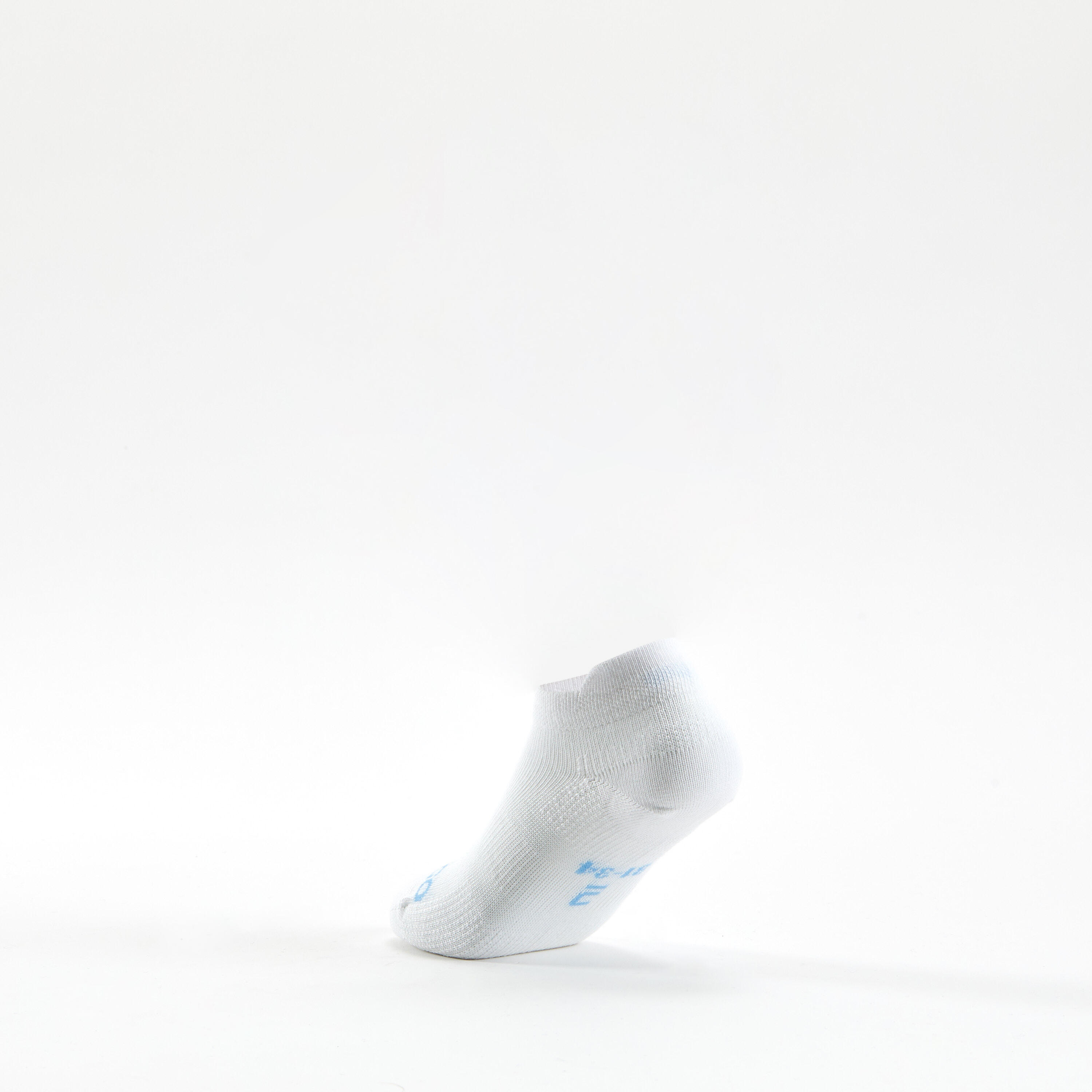 Kids' Low Tennis Socks RS 160 Tri-Pack - Blue/White 7/8