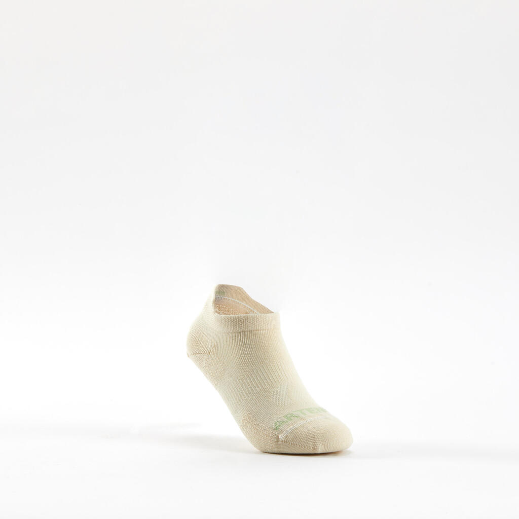 Bērnu īsās tenisa zeķes “RS 160”, 3 pāri, zaļas/purpura