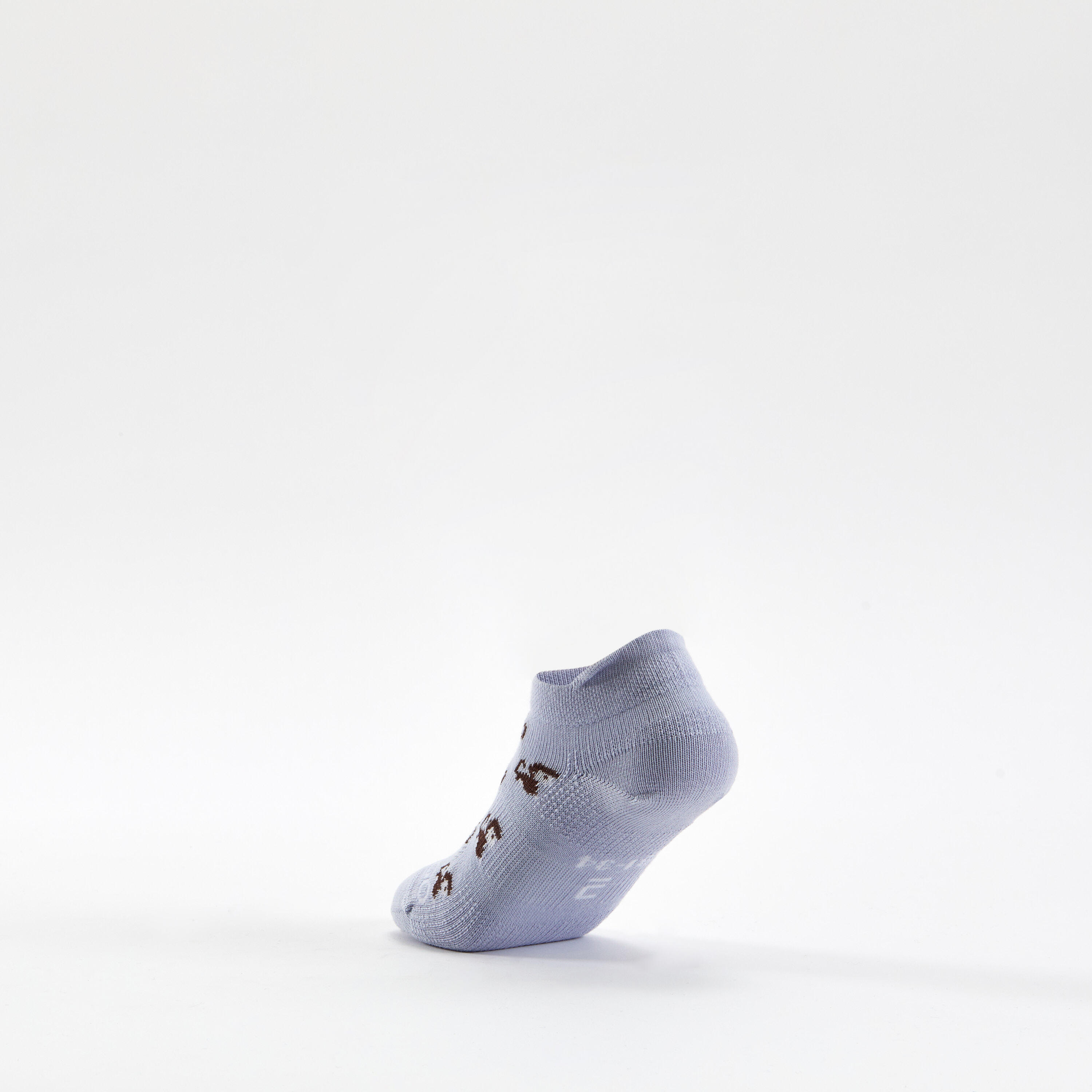 MEIAS DE DESPORTO CANO BAIXO RS 160 AZUL BRANCO ESTAMPADO (3 PARES) 7/8