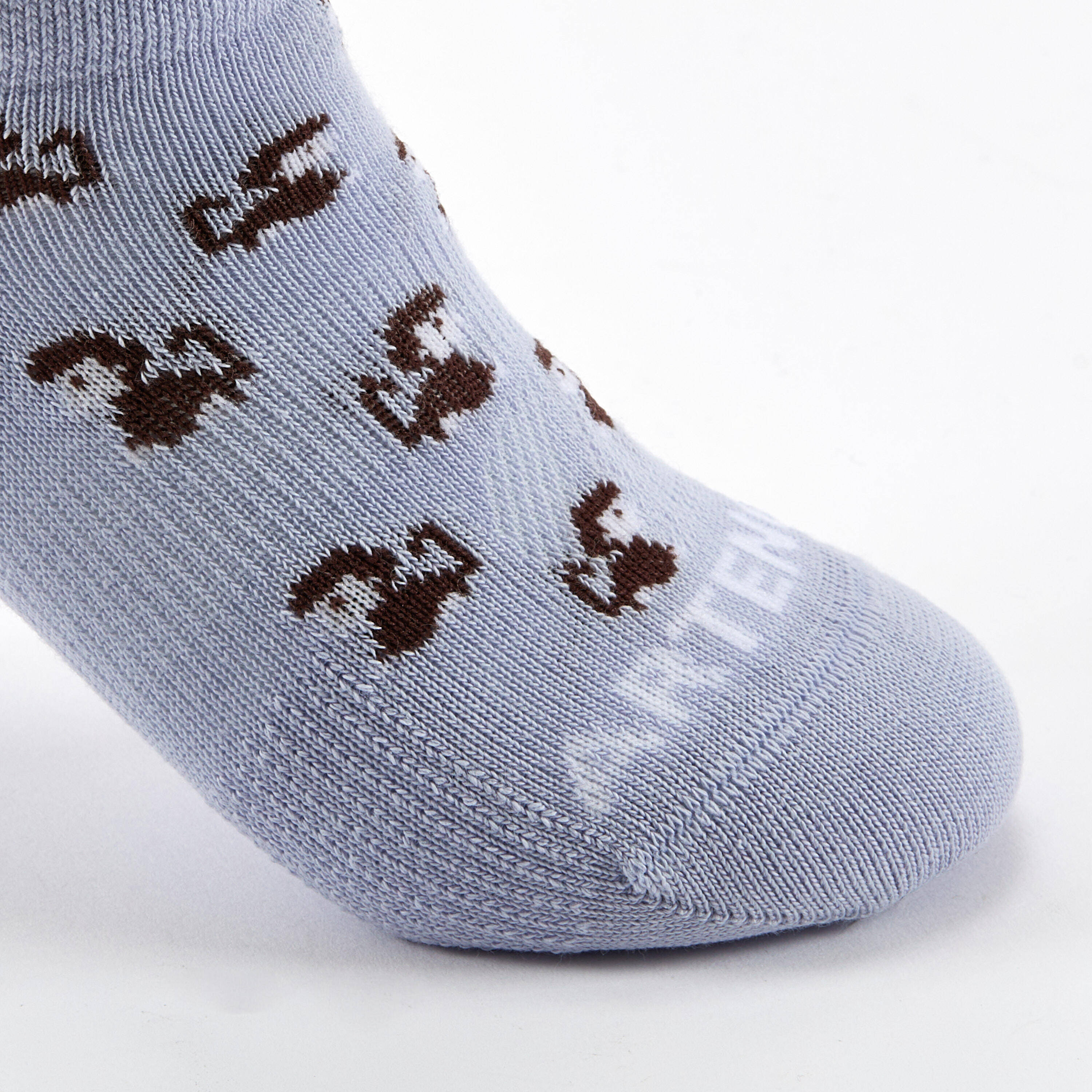 Kids' Low Sports Socks Tri-Pack RS 160 - Blue/White/Patterns -  5