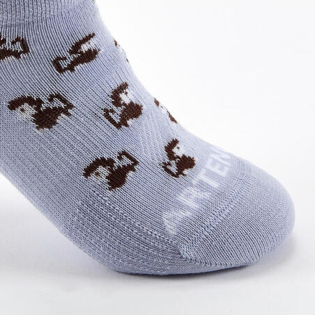 Шкарпетки дитячі RS 160 низькі 3 пари блакитні/білі з візерунками