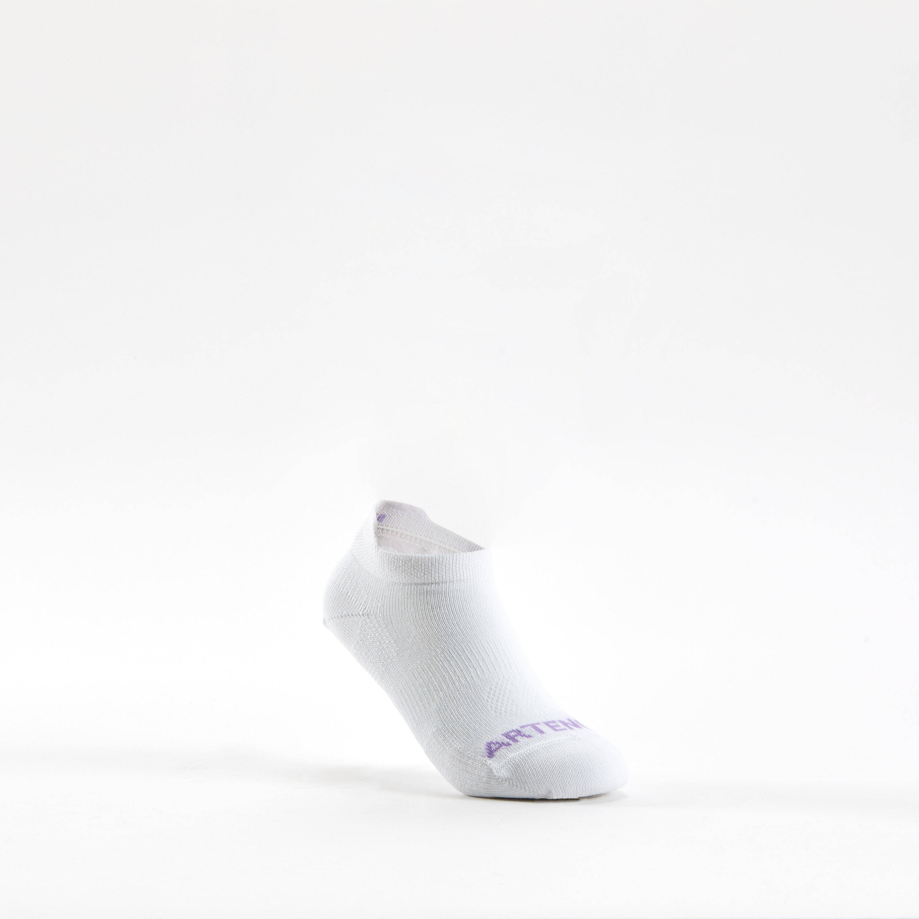 Kids' Low Tennis Socks RS 160 Tri-Pack - Green/Purple -  3