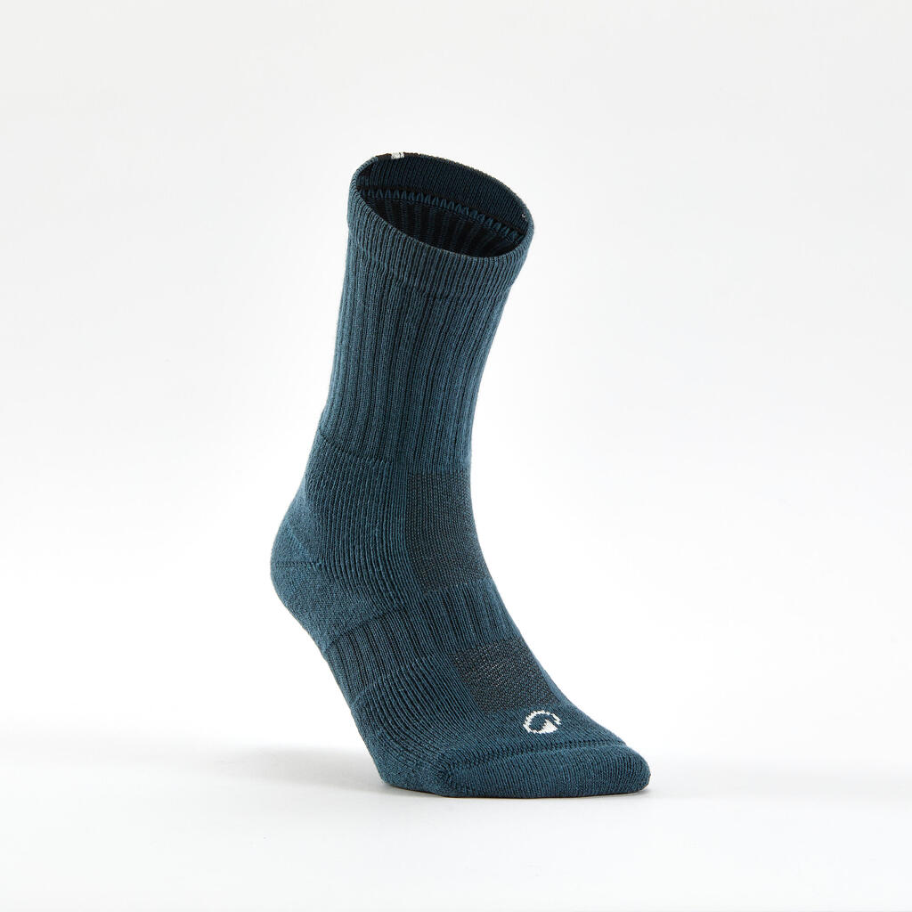 Plave/bele/zelene duboke čarape za tenis RS 500 (3 para)