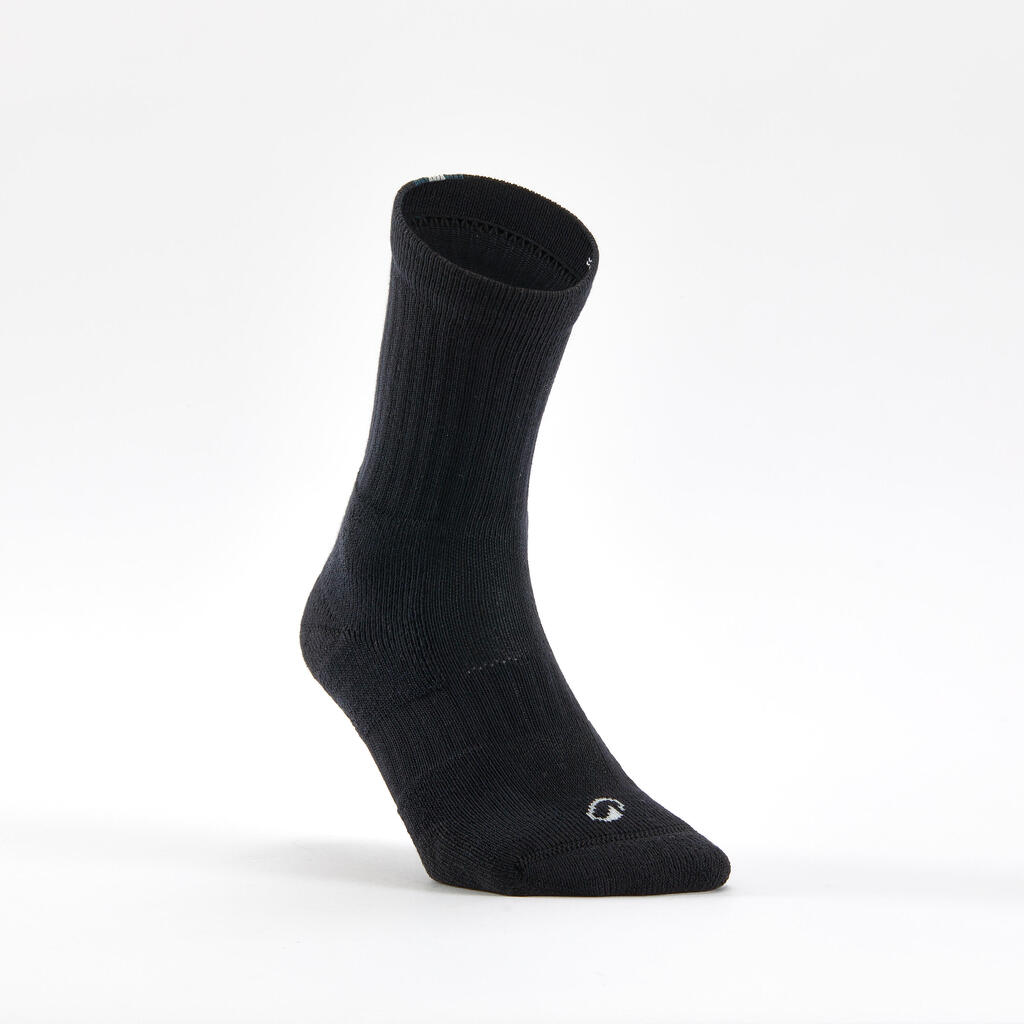 Plave/bele/zelene duboke čarape za tenis RS 500 (3 para)