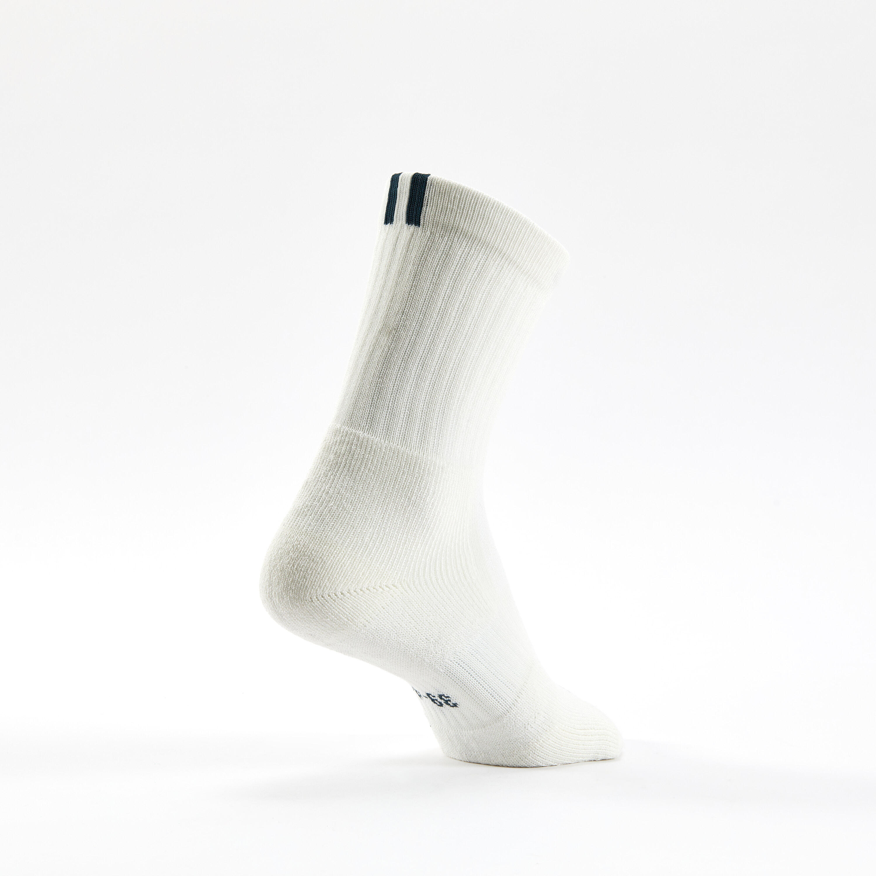 CHAUSSETTES DE TENNIS HAUTES RS 500 BLEU BLANC VERT EN LOT DE 3 6/7