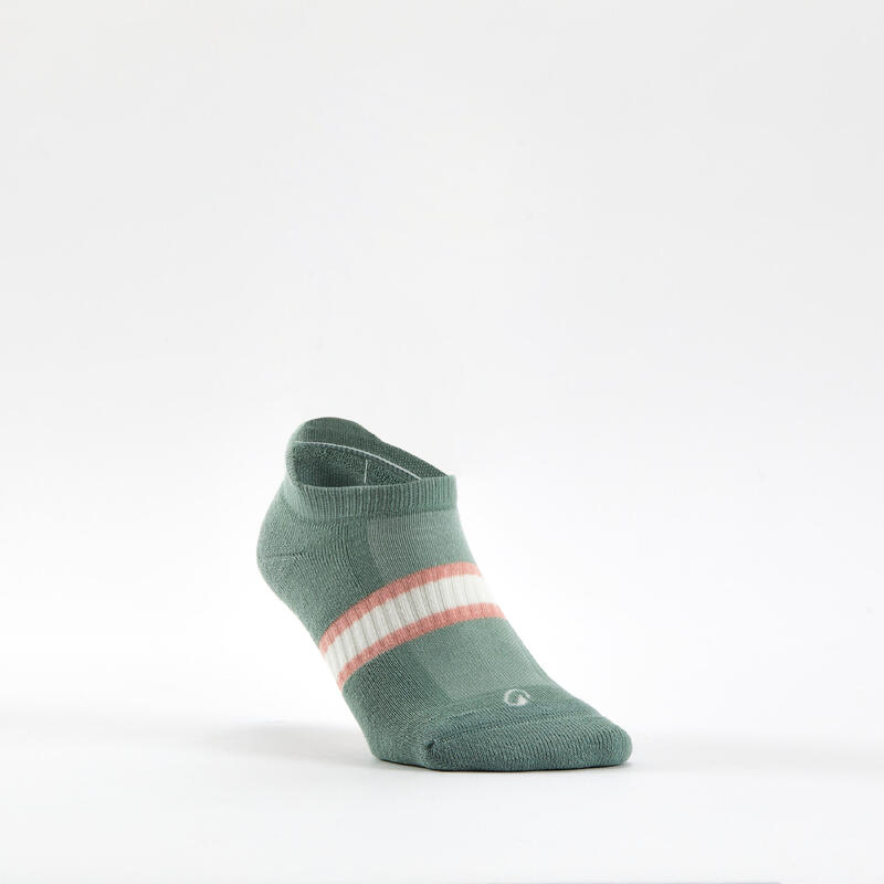Tenis Çorabı - Kısa Konç - Desenli Pembe/Beyaz/Yeşil - RS 500