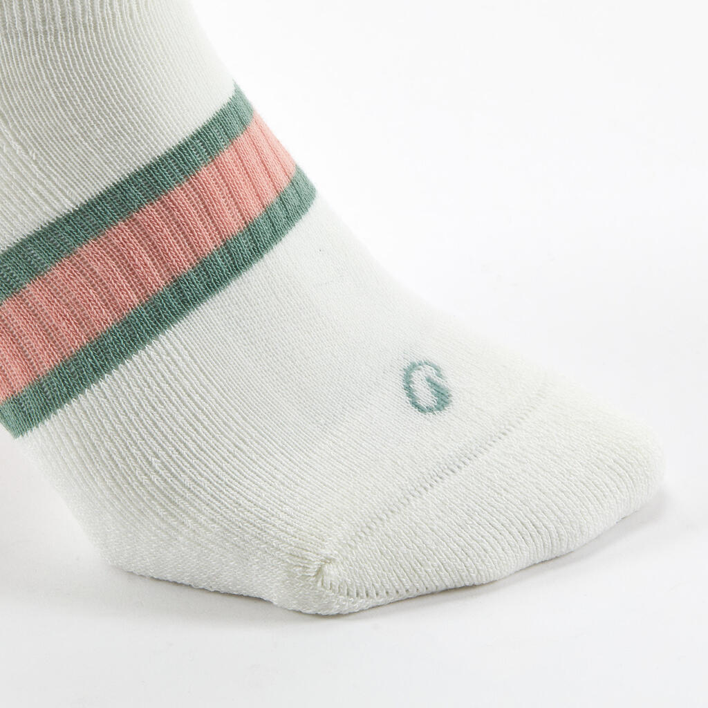 Low Sports Socks RS 500 - Pink/White/Green Patterned