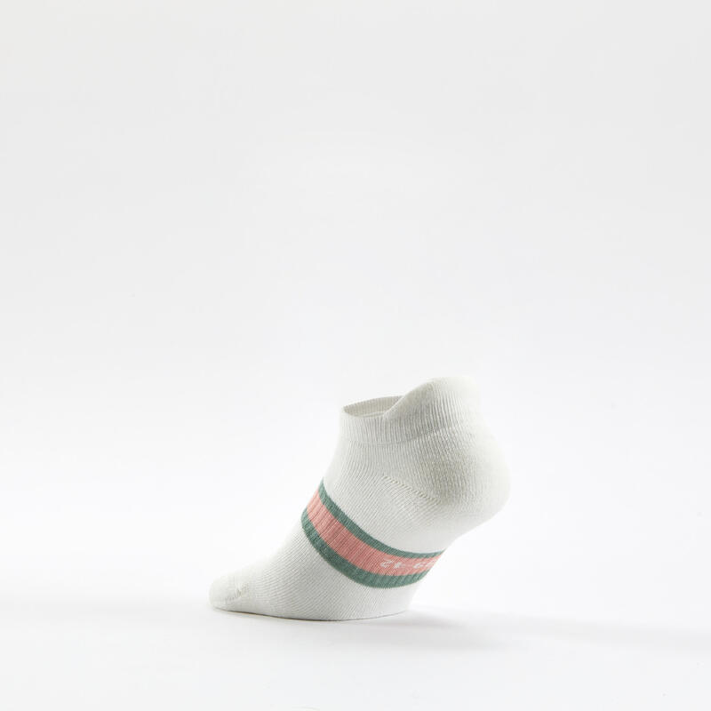Tenis Çorabı - Kısa Konç - Desenli Pembe/Beyaz/Yeşil - RS 500