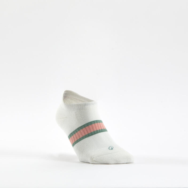 Tenis Çorabı - Kısa Konç - Desenli Pembe/Beyaz/Yeşil - RS 500
