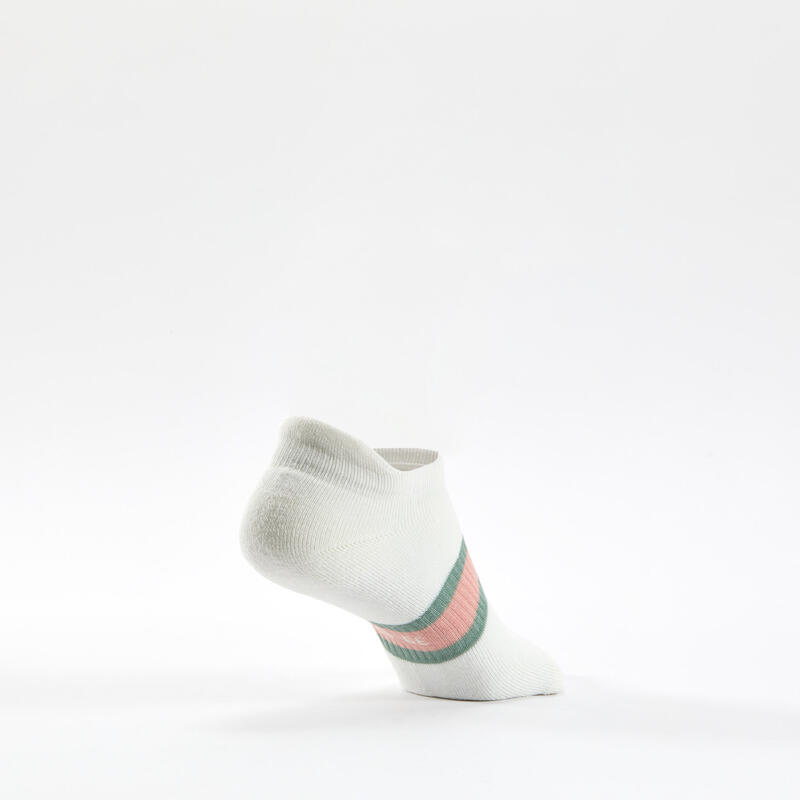 Tenis Çorabı - Kısa Konç - Desenli Pembe/Beyaz/Yeşil - RS 500