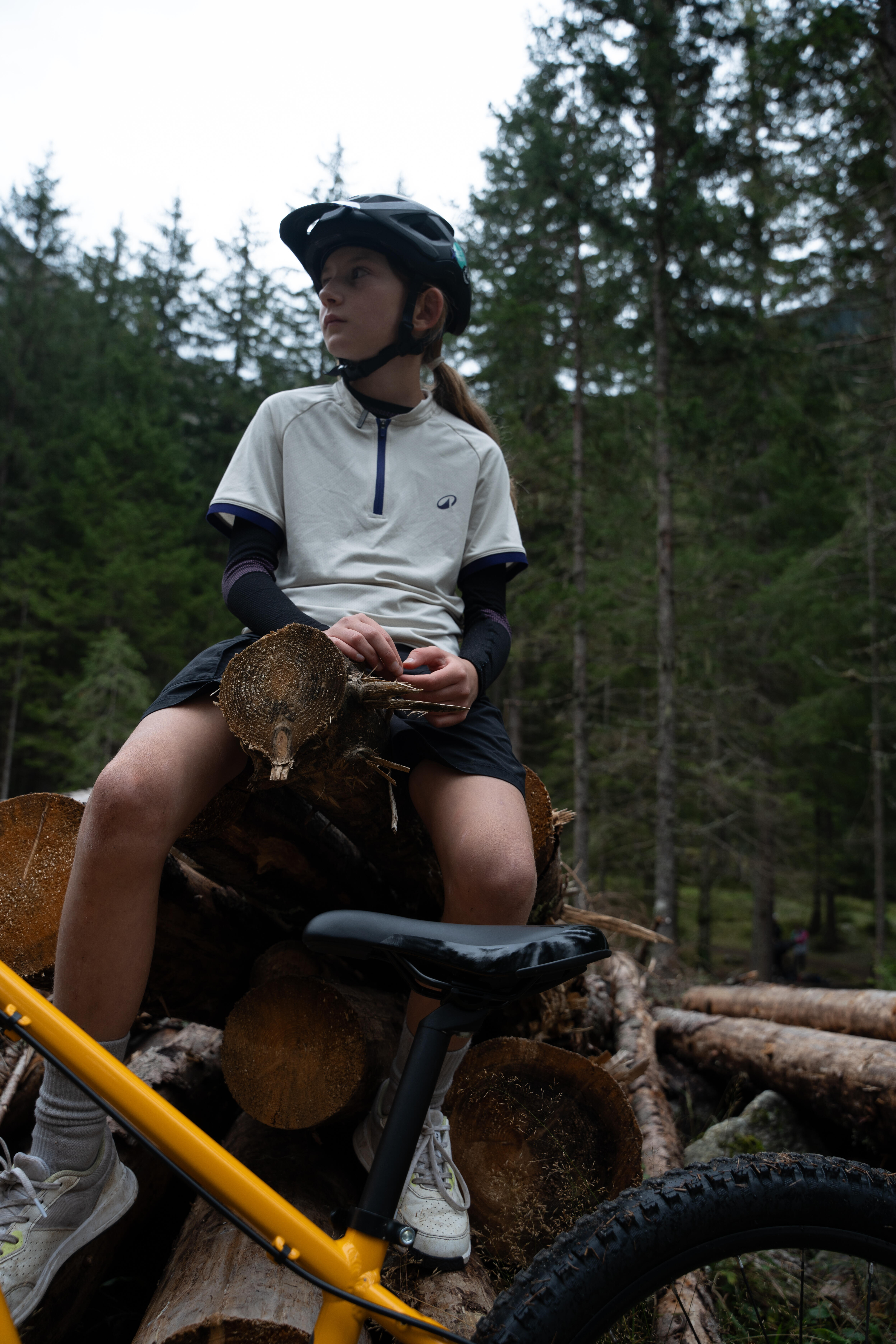 Maillot de vélo à manches courtes enfant – EXPL 500 7-11 ans - BTWIN
