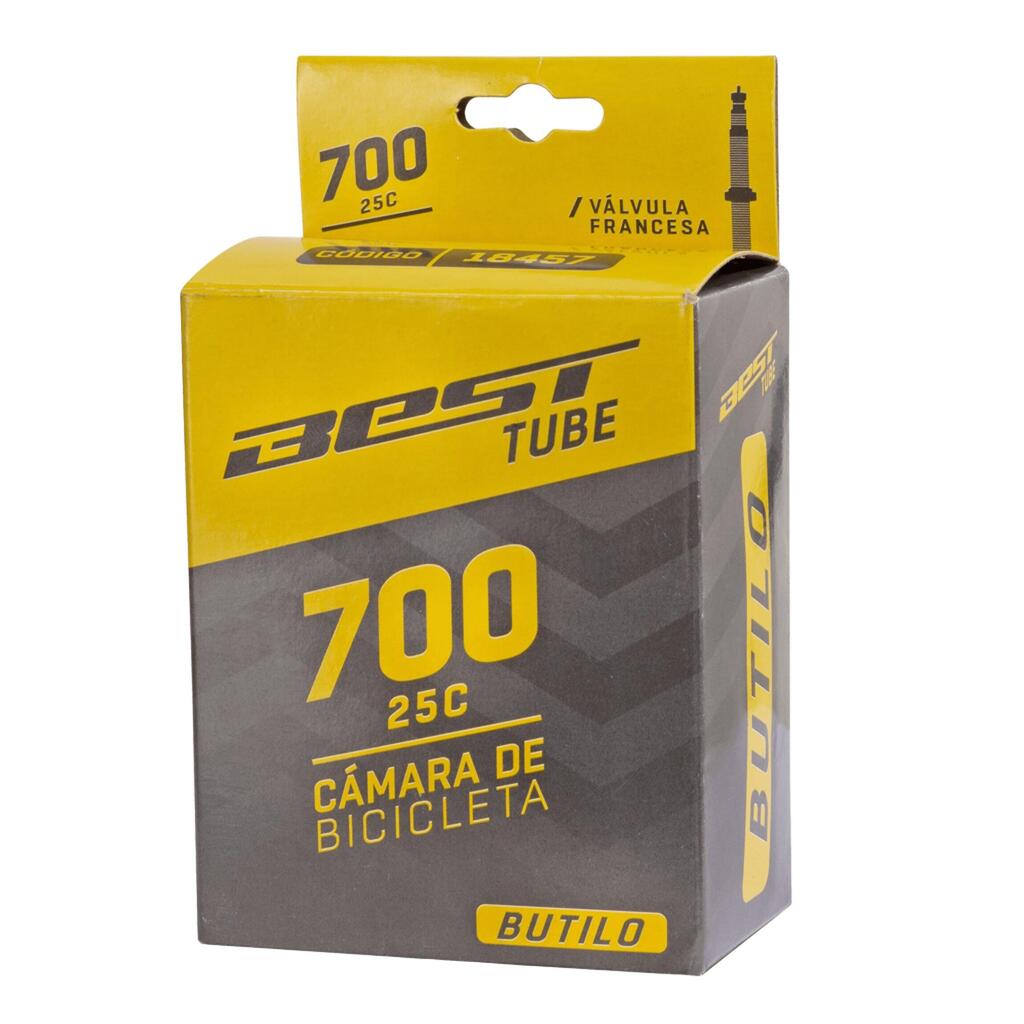 CÁMARA DE BICICLETA BEST BUTILO 700X25C VALVULA FRANCESA 60 MM