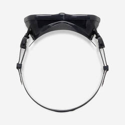 Anti-fog diving mask - MASK 500 DUAL ANTI-FOG Black Grey