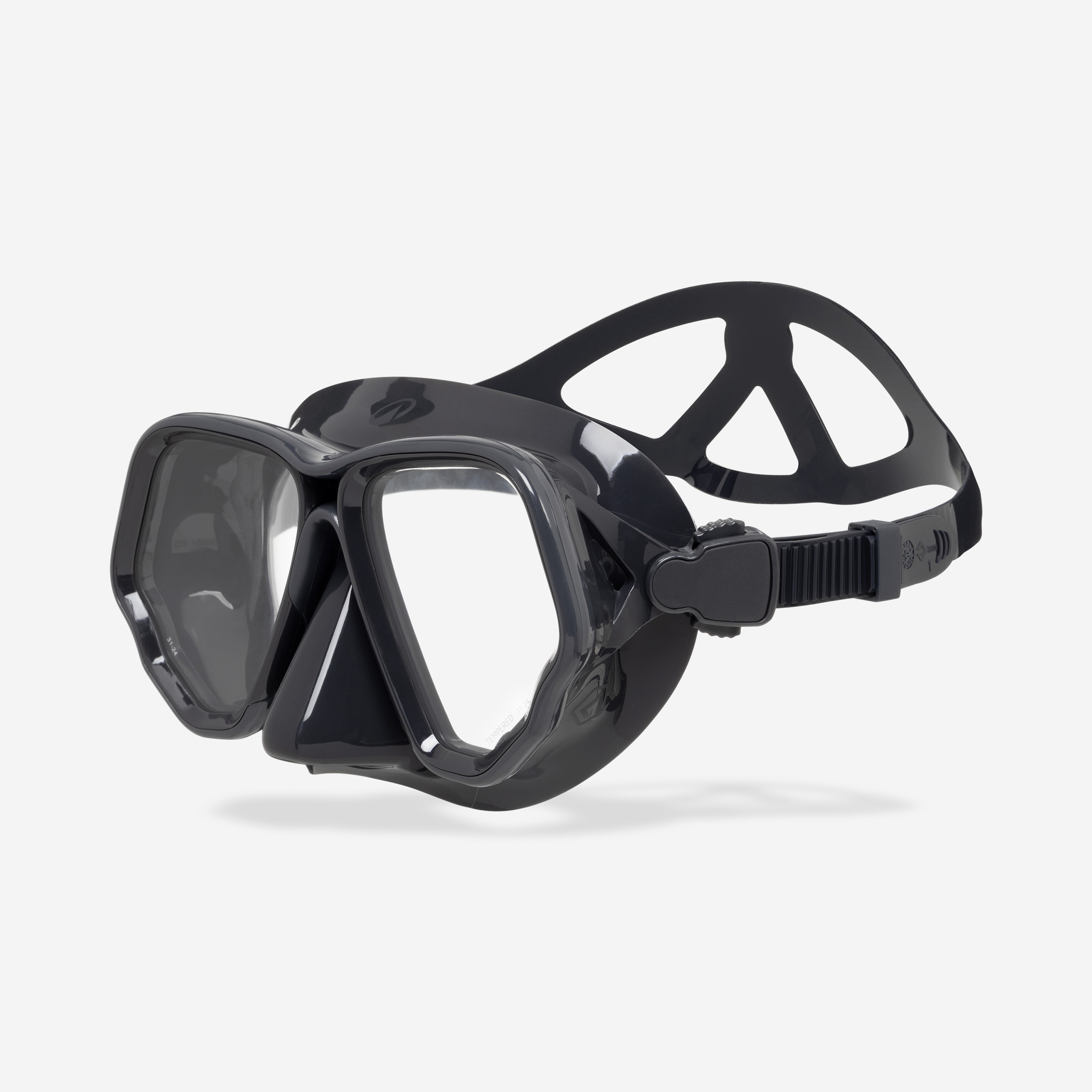 Masque de plongée anti buée, mask 500 dual anti buee noir gris - Plongée - SUBEA- Clubs - Entreprises - Collectivités - Associations