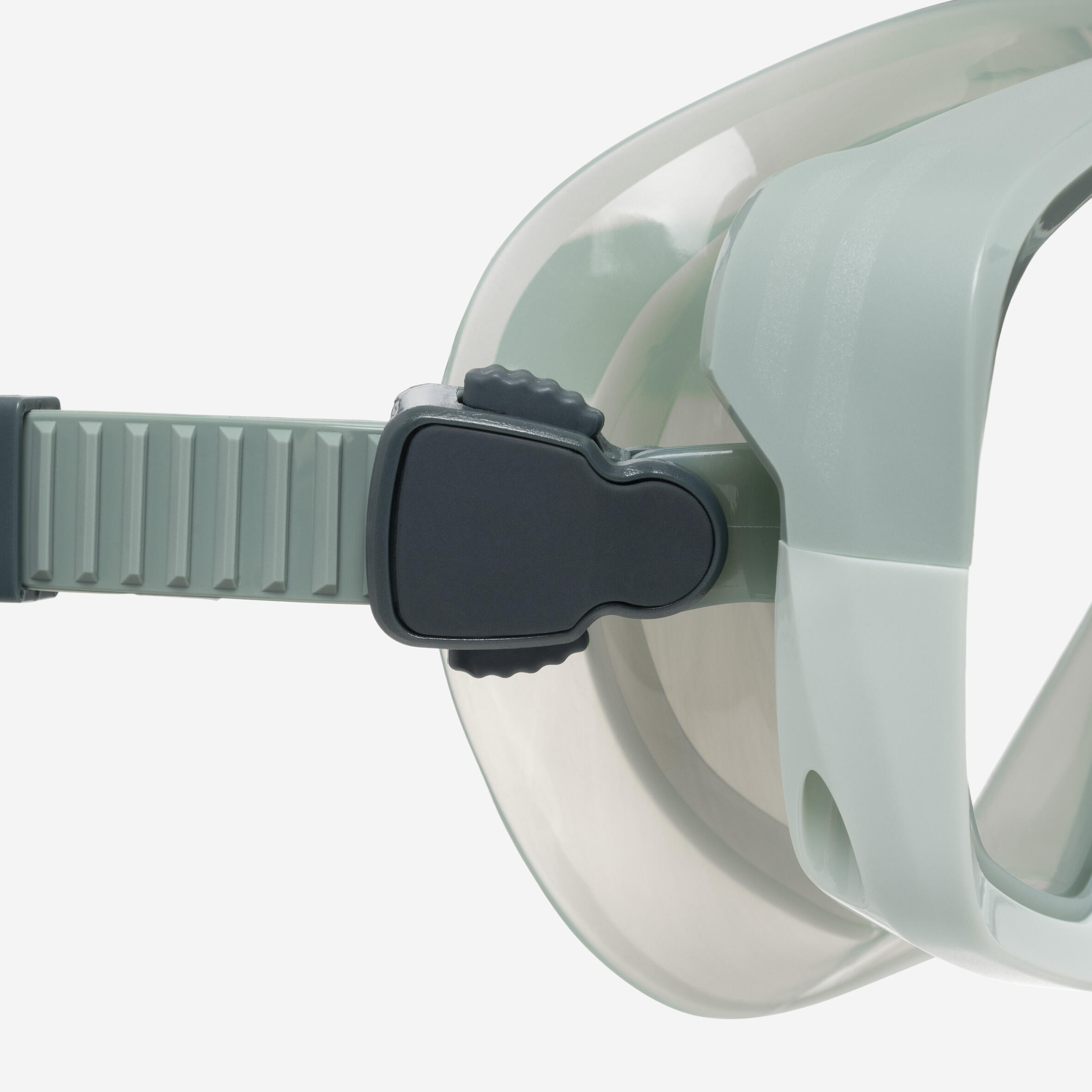 Maschera subacquea 100 MONO antiappannante silicone verde 7/10