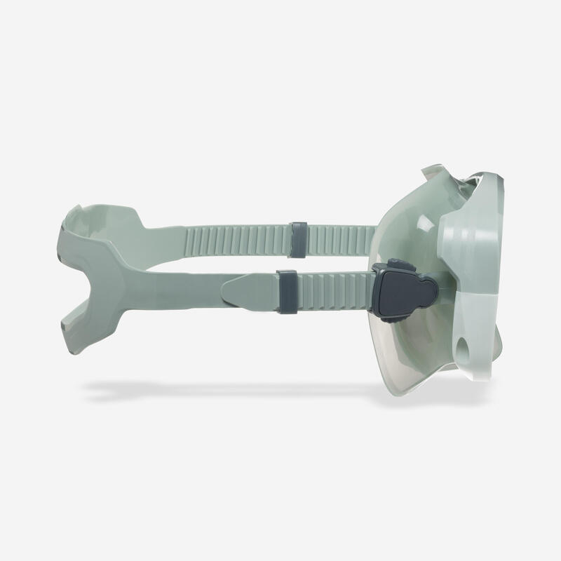 Mască anti-aburire scufundări 100 Mono curea silicon Kaki