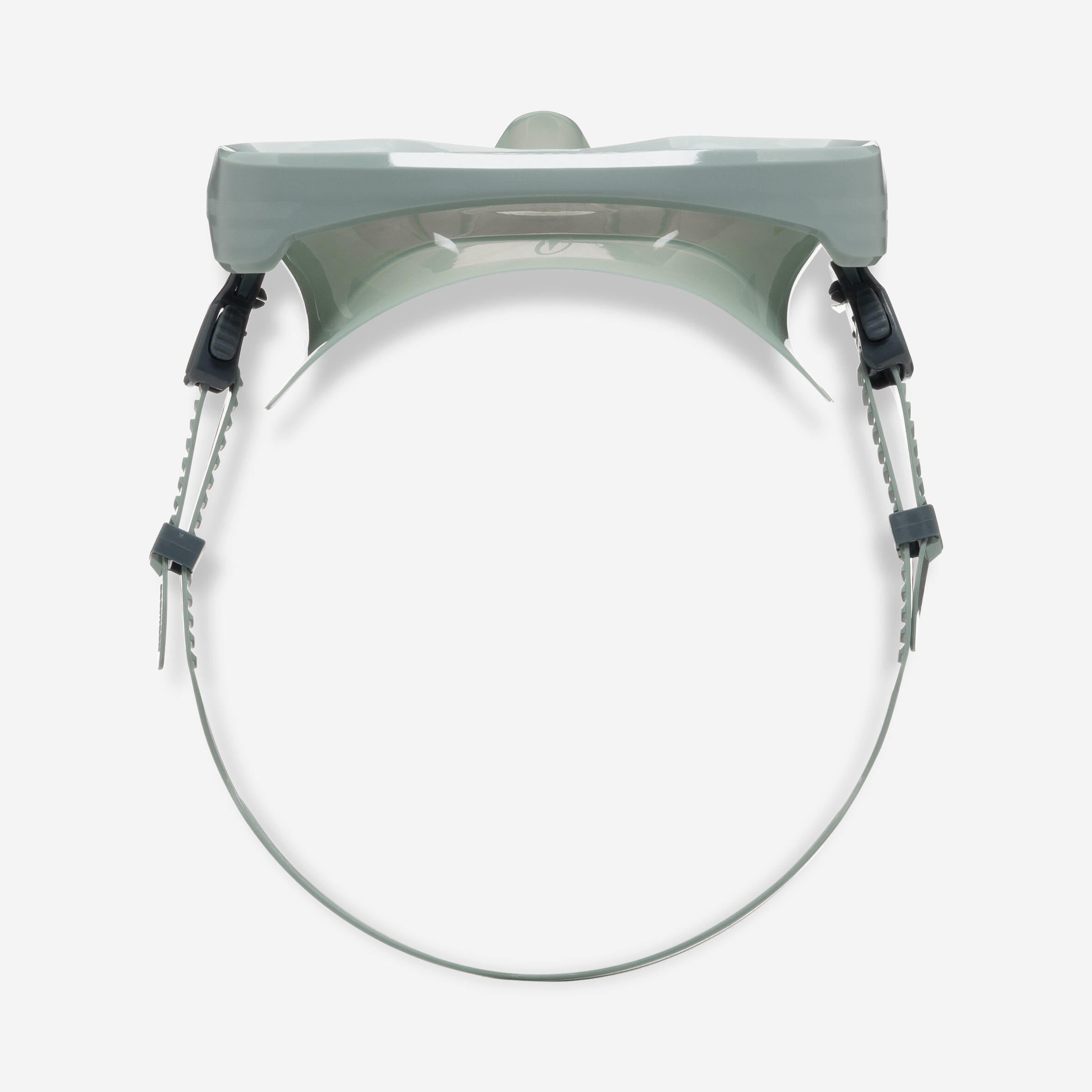 Maschera subacquea 100 MONO antiappannante silicone verde 6/10