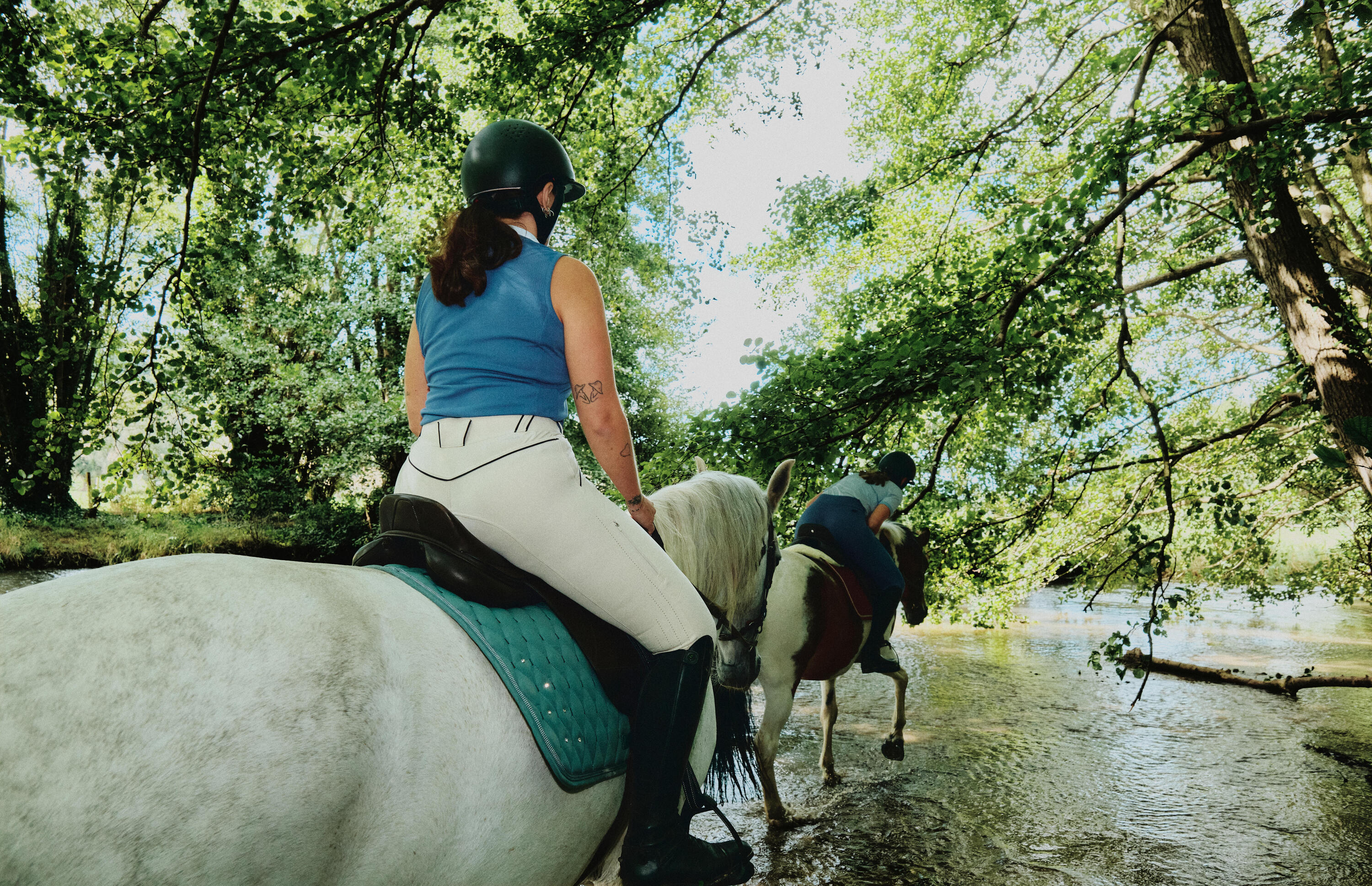 Pantalon d'équitation ultraléger femme - beige 9/9