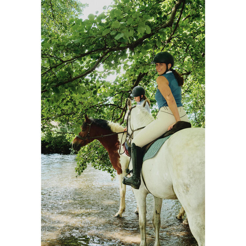 Casque équitation adulte et enfant - 520 bleu cosmos
