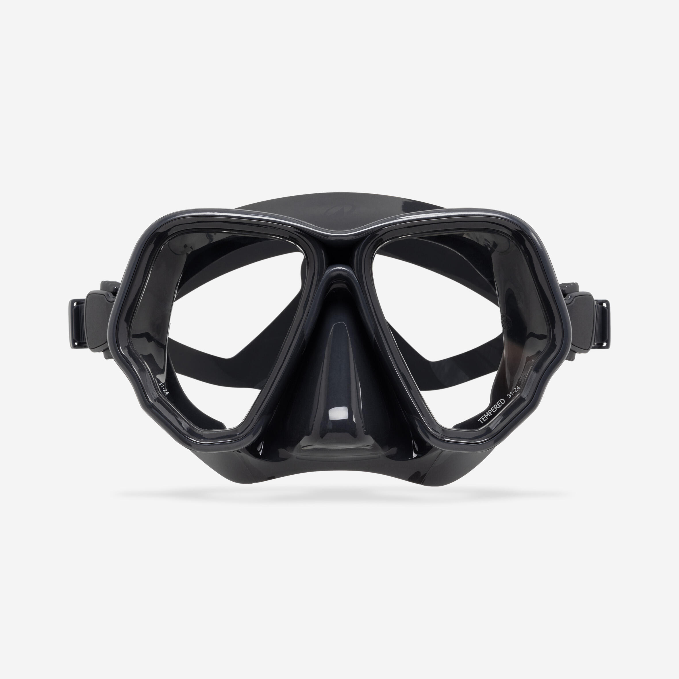 Anti-fog diving mask, MASK 500 DUAL ANTI-FOG Black Grey 2/15